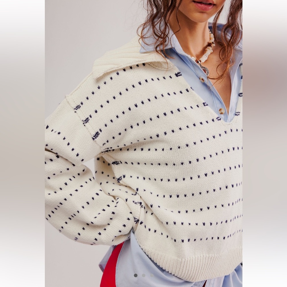 We The Free Spot On Polo Sweater. Size XS - Picture 3 of 8